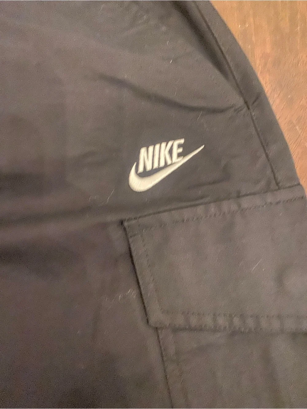 Nike Men’s Black Cargo Pants with Side Pockets